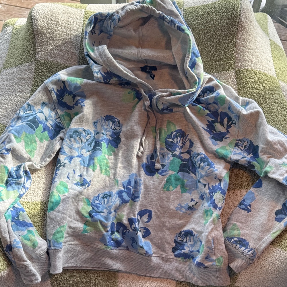GAP Soft Cream and Gray Hoodie